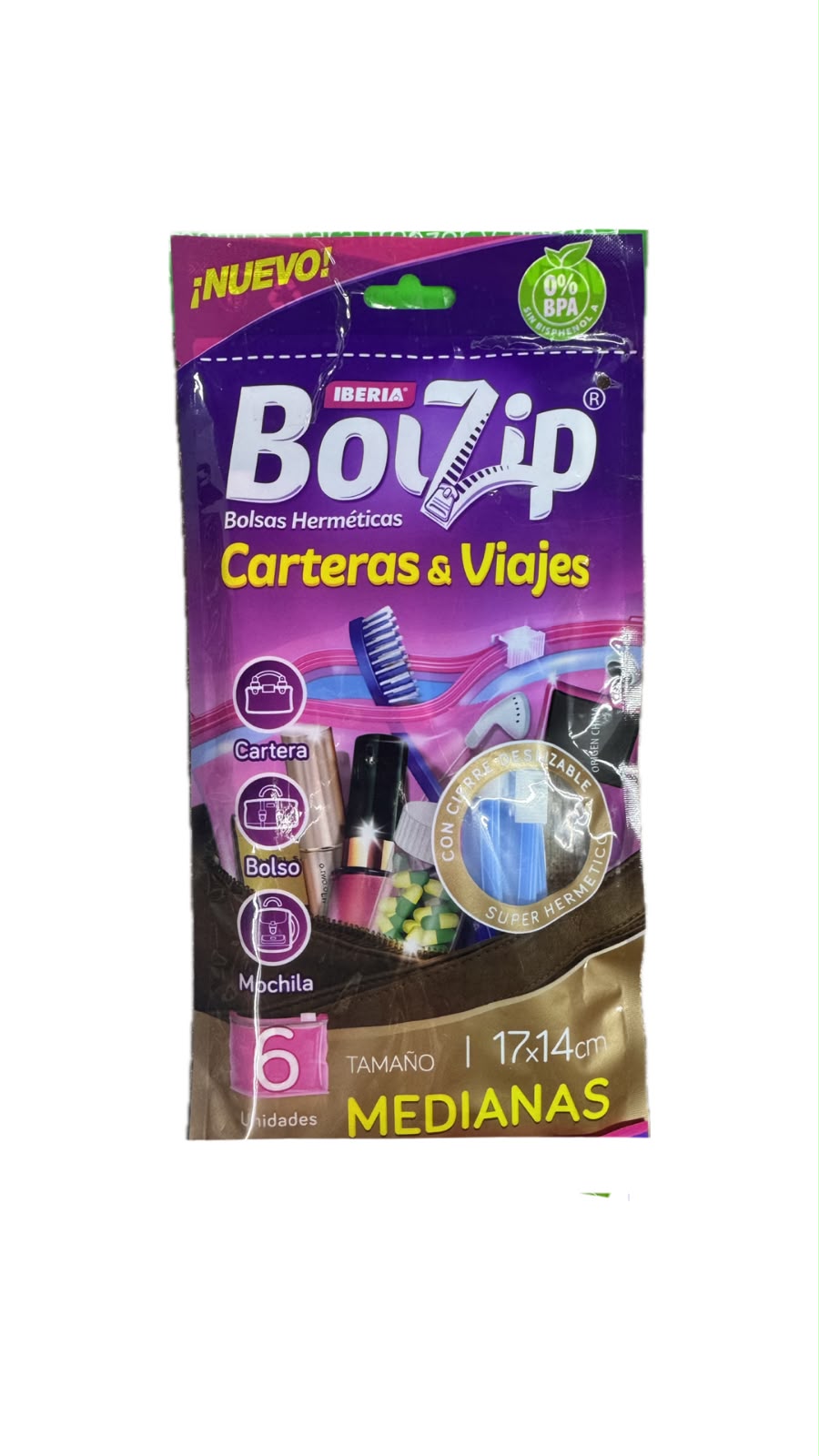 BOLZIP CARTERAS Y VIAJES 17X14