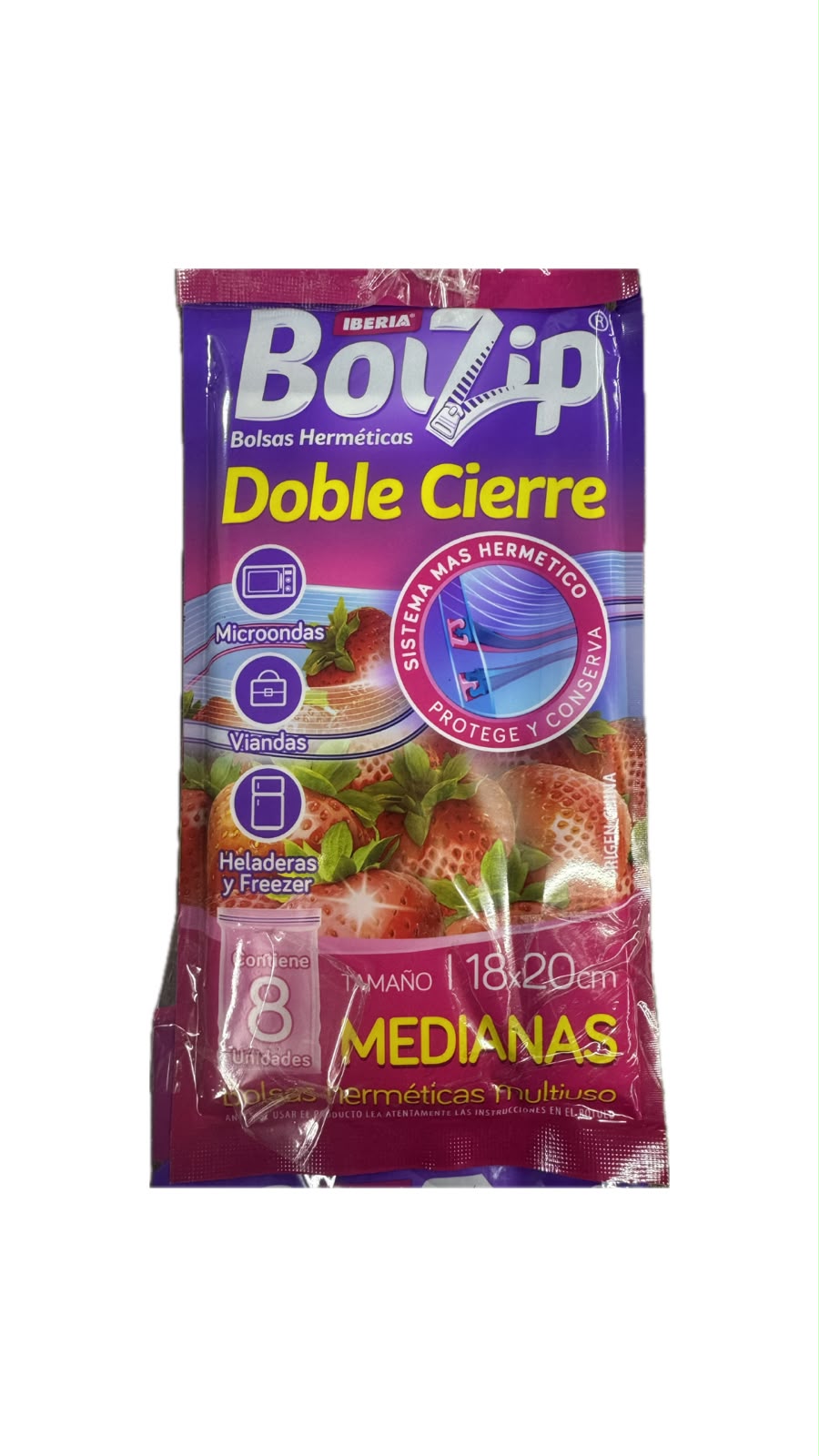 BOLZIP DOBLE CIERRE 18X20