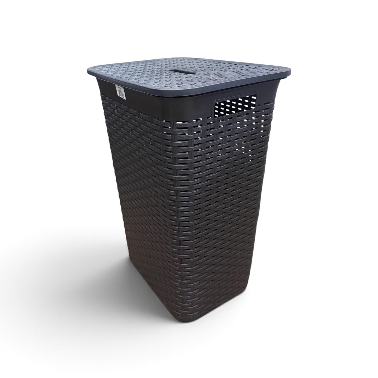 CANASTO ROPA RATAN MARRON