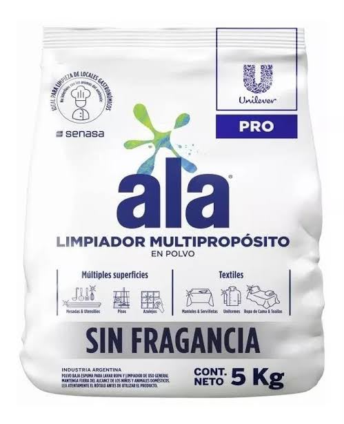 JABON ALA EN POLVO SIN PERFUME 5KG