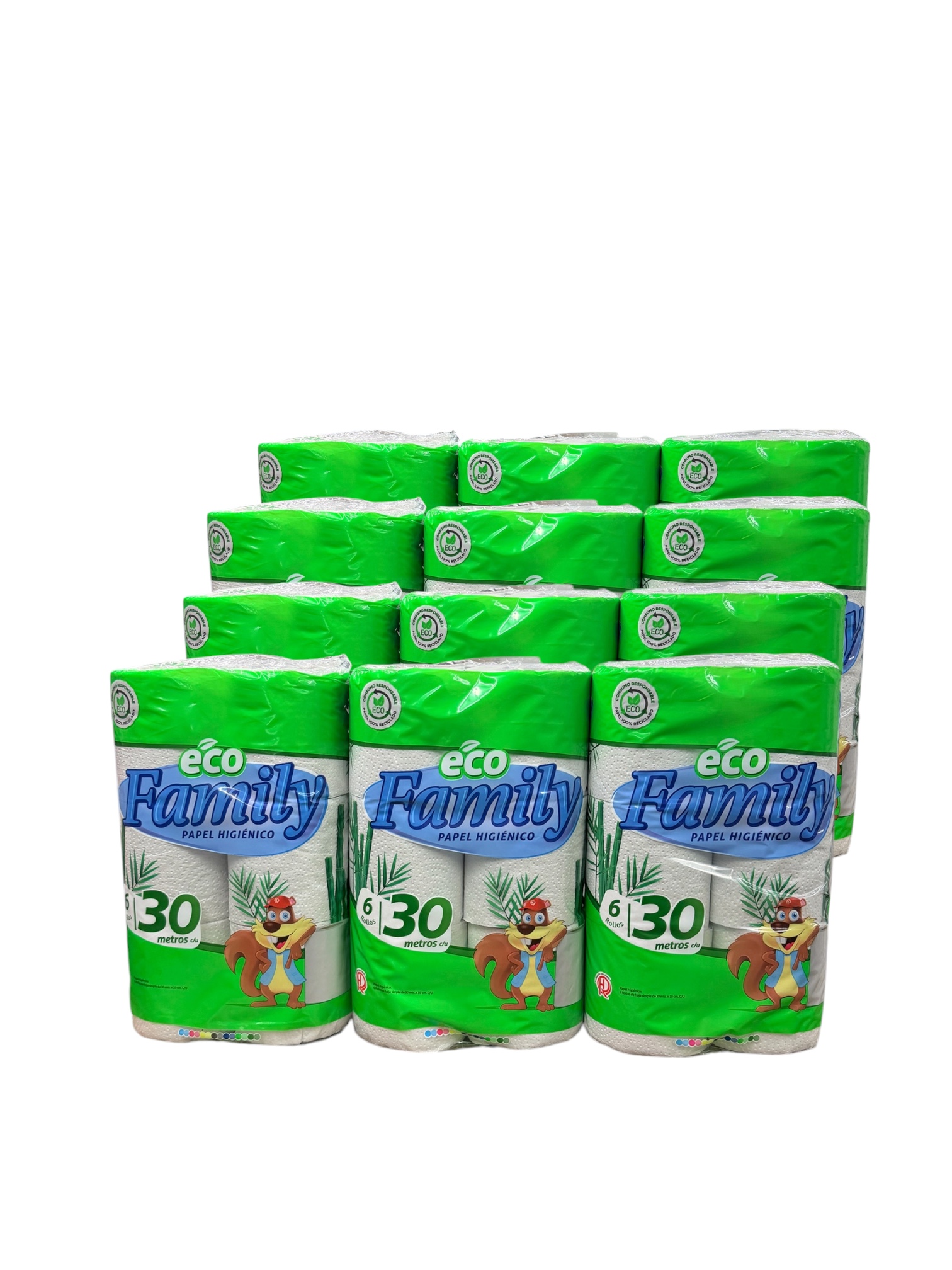 PAPEL HIGIENICO ECO FAMILY X6 30 MTS